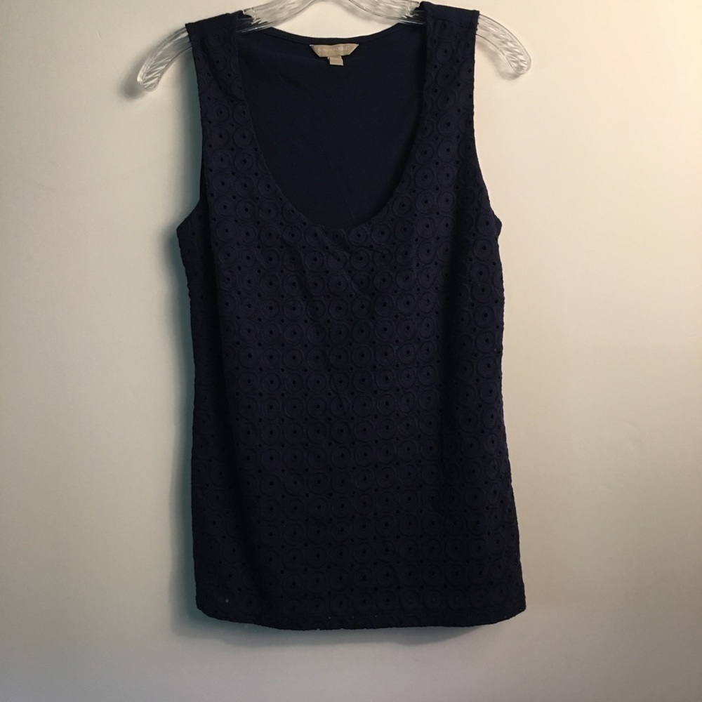 BANANA Republic Navy Blue Sleeveless Shirt Small